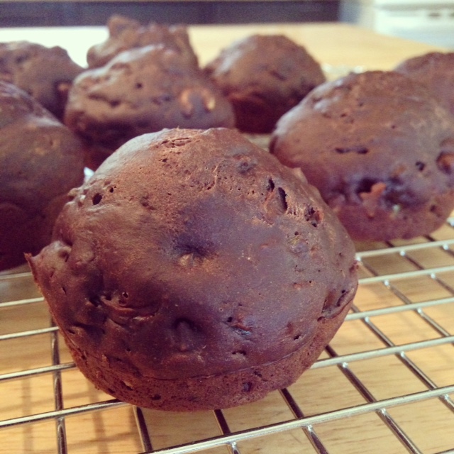 Zucchini Chocolate Muffins